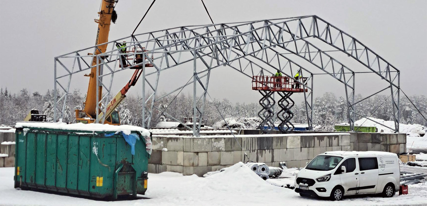 Nya omlastningsstationen börjar ta form på ÅVC