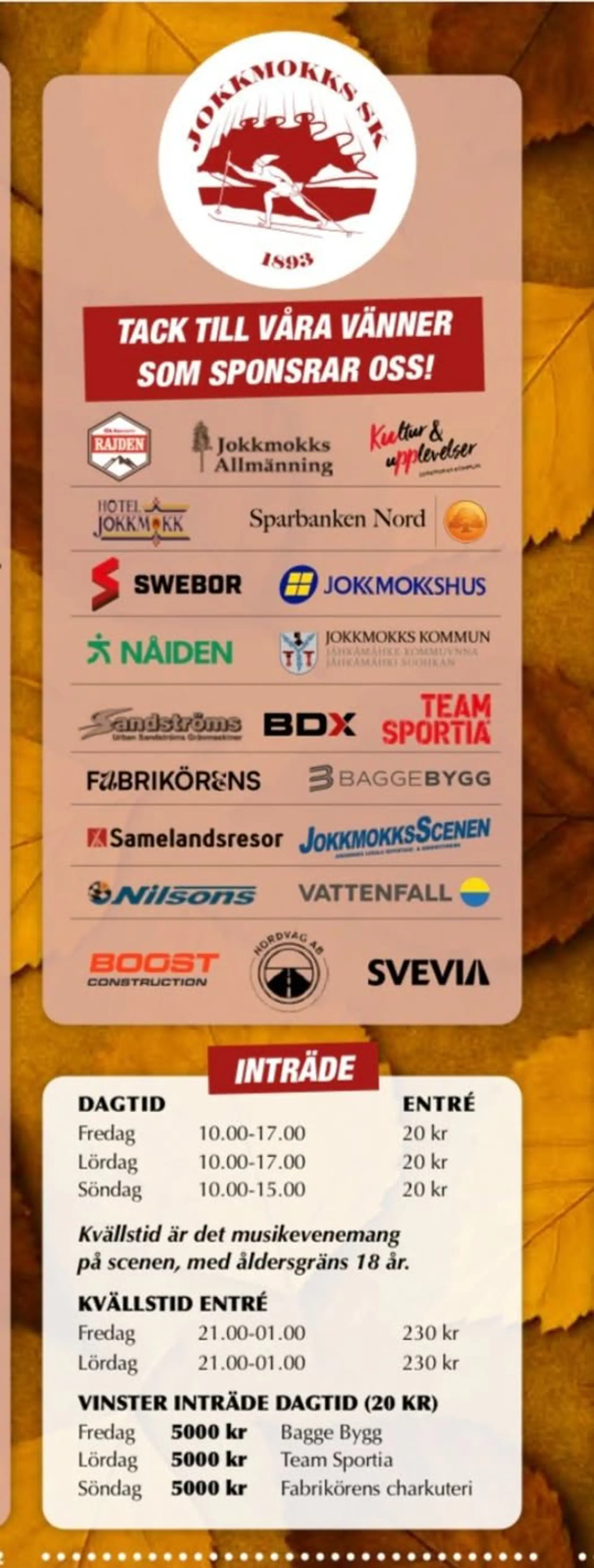 Höstmarknadens sponsorer