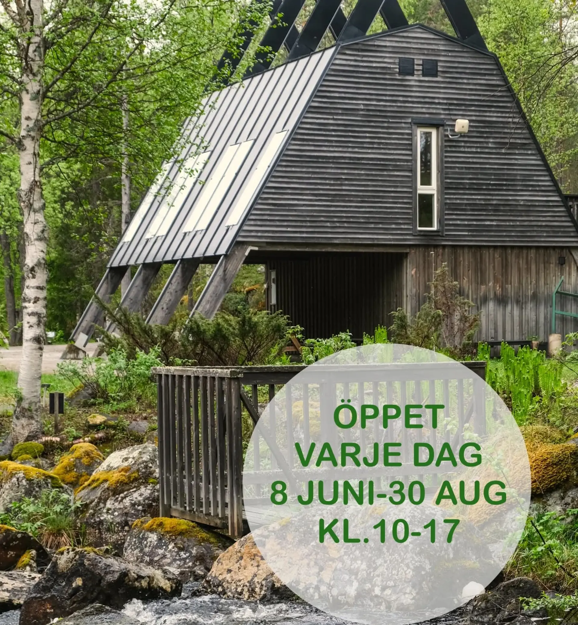Öppettider för Fjällträdgården sommar 2026