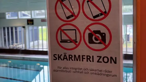 Skärmfritt vid Östra simhall och omklädningsrum