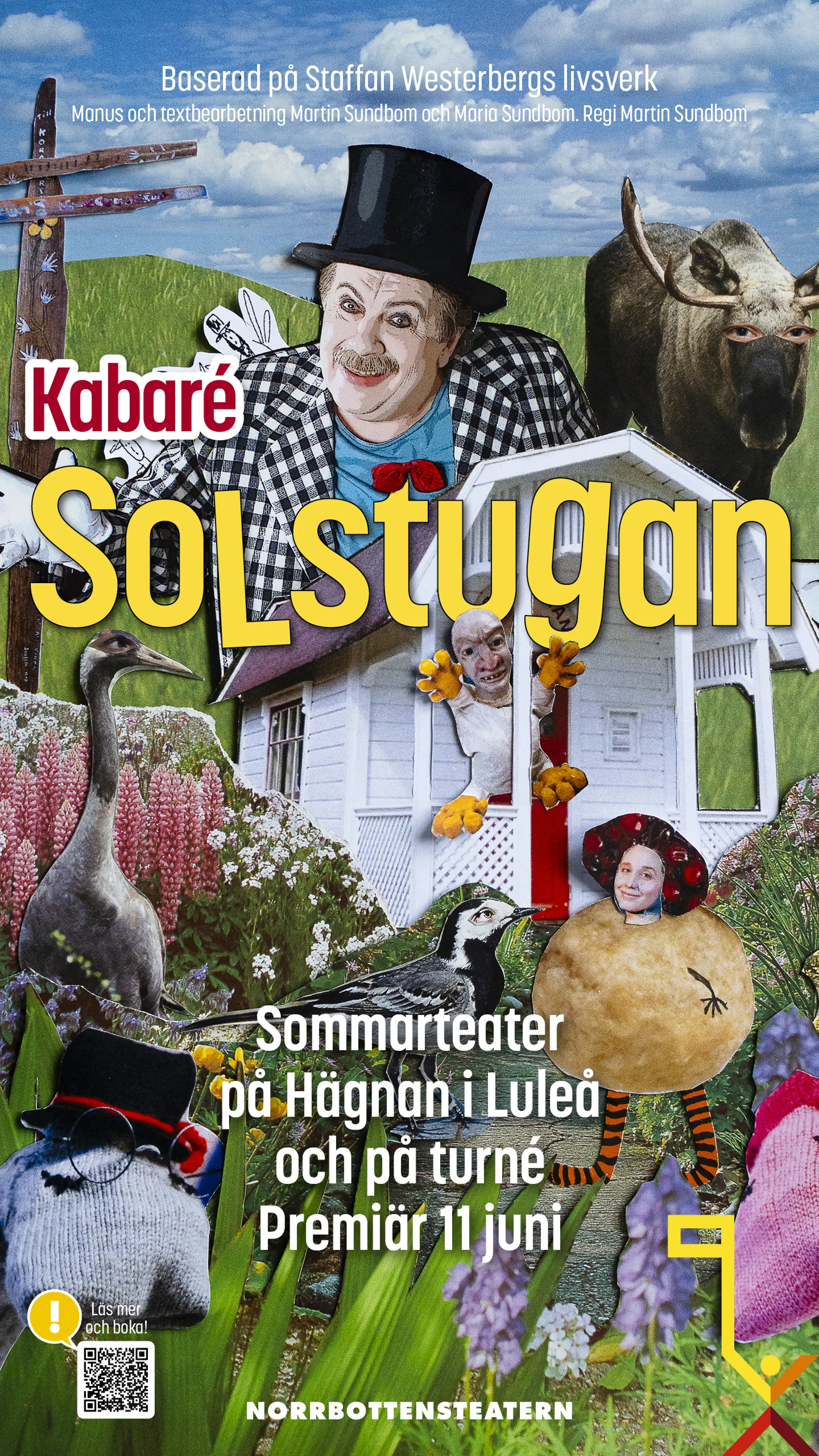 Affisch för Kabaré Solstugan från Norrbottensteatern