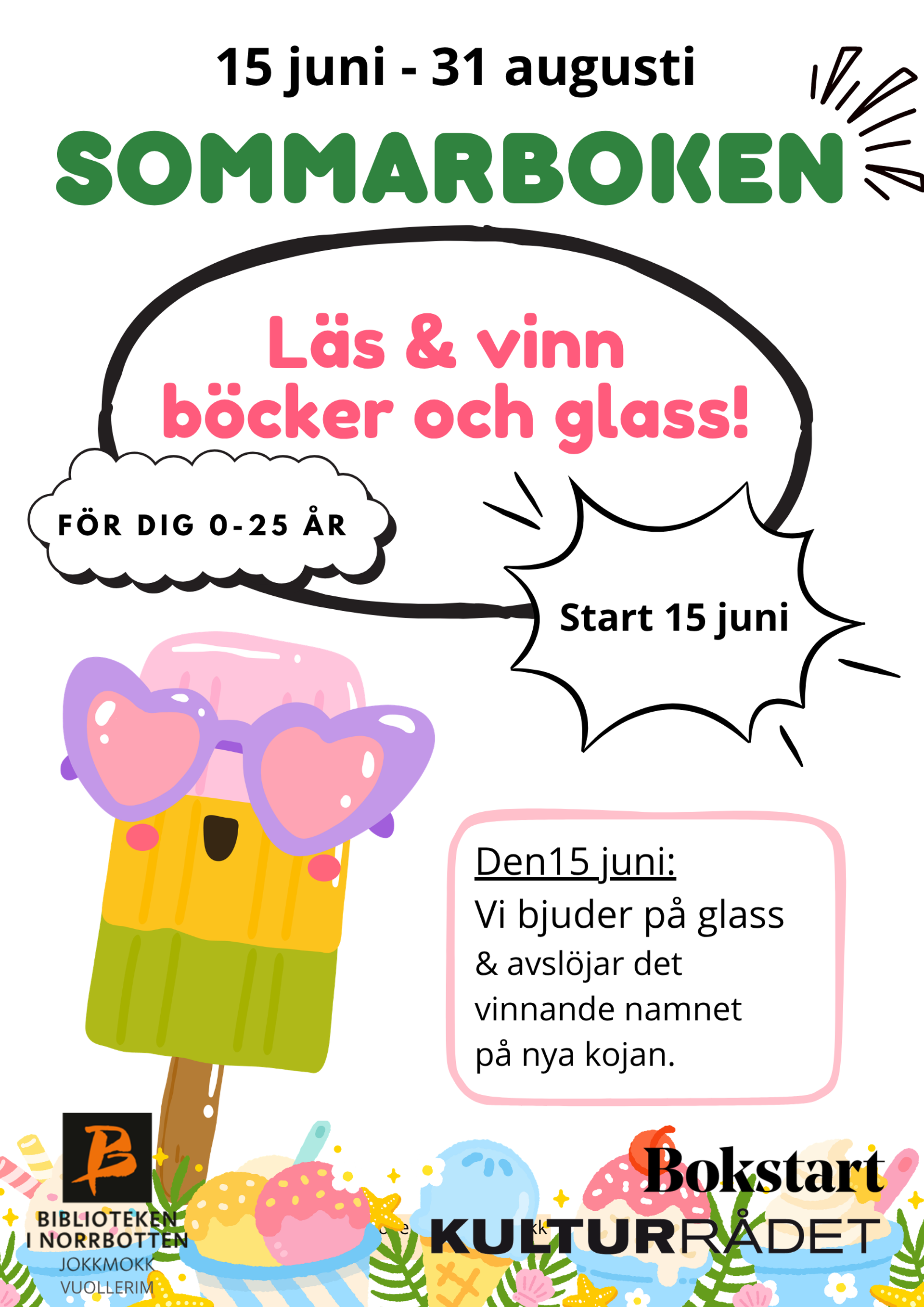 Affisch för sommarboken 2026