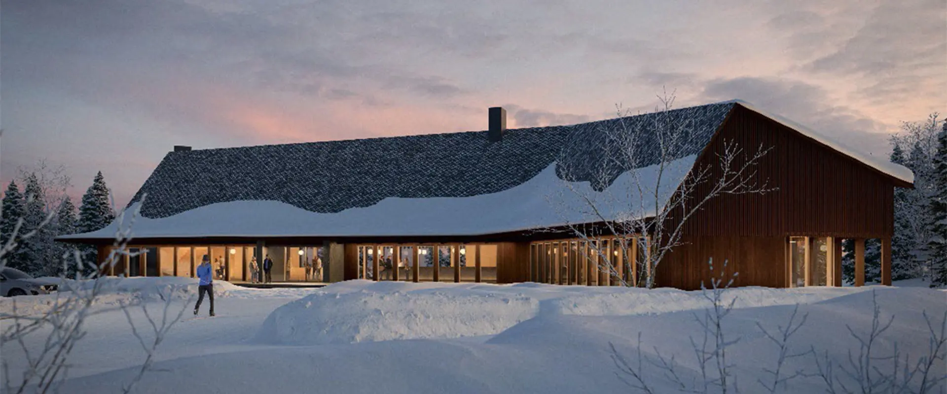 Visualisering över hur en hotellbyggnad skulle kunna utformas. Illustration: Nordmark & Nordmark.