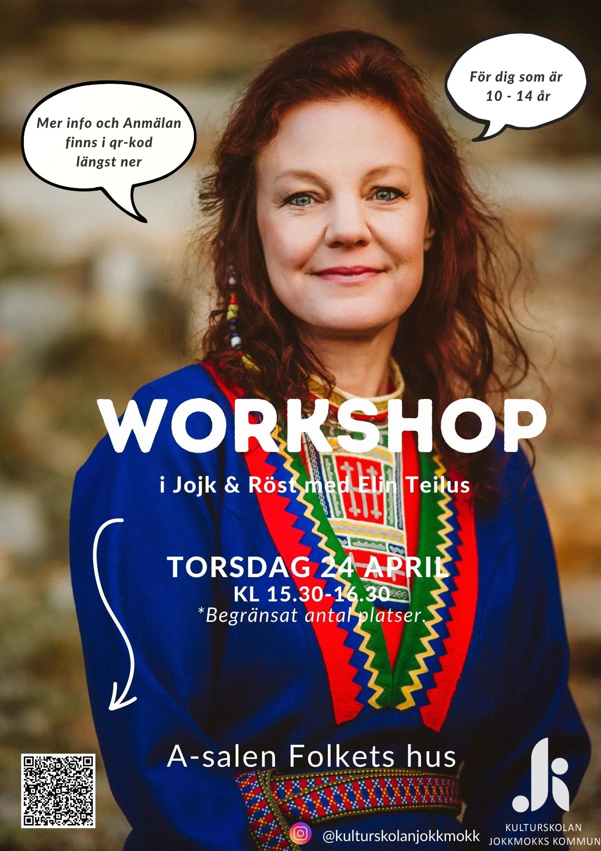 Affisch Workshop med Elin Teilus