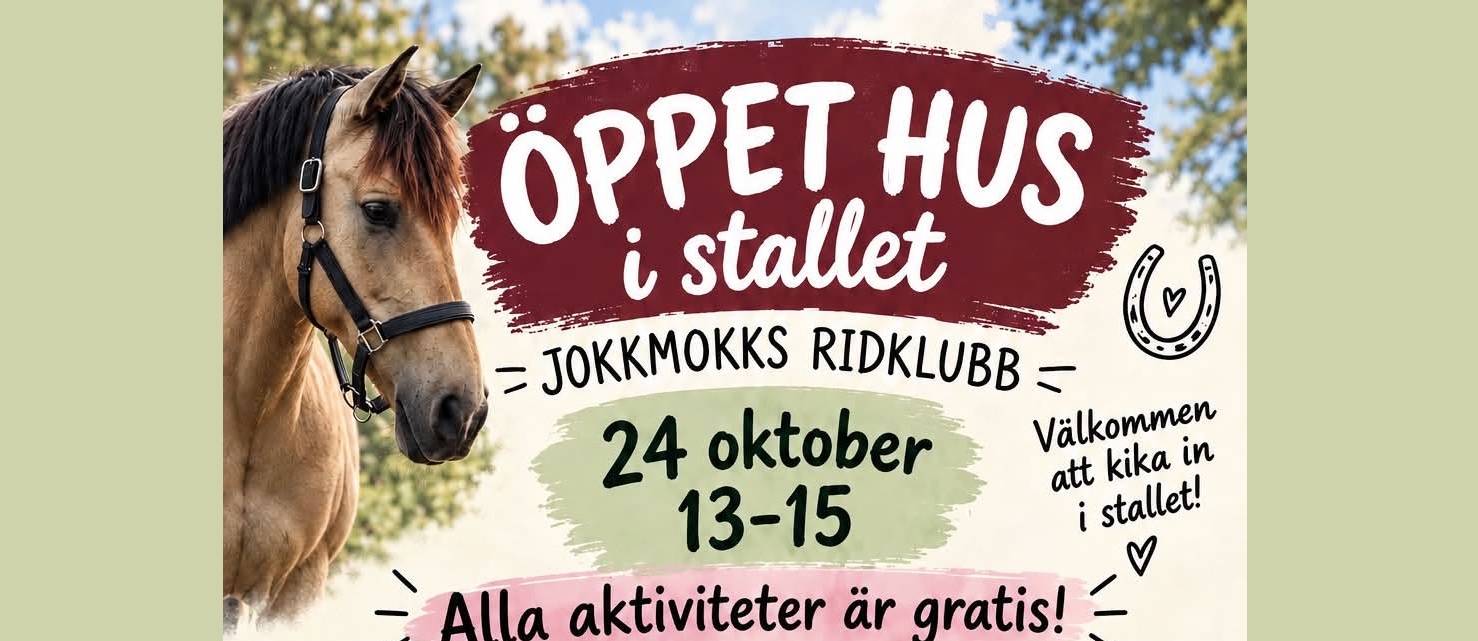 Höstlov: Öppet Hus i stallet i Jokkmokk