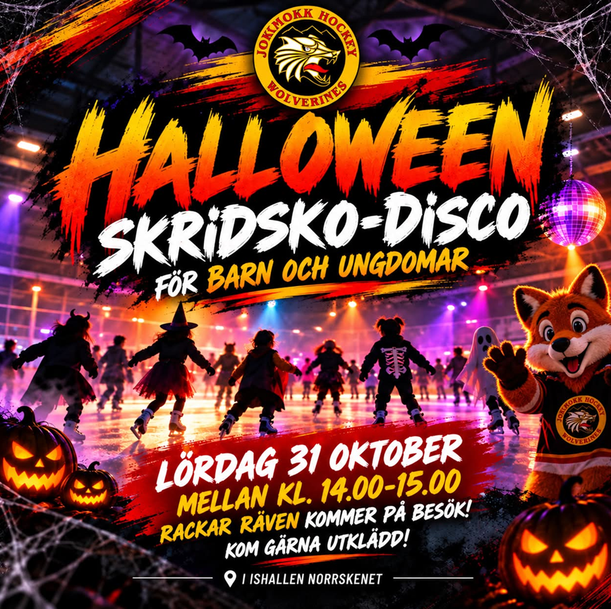 Halloween skridsko-disco