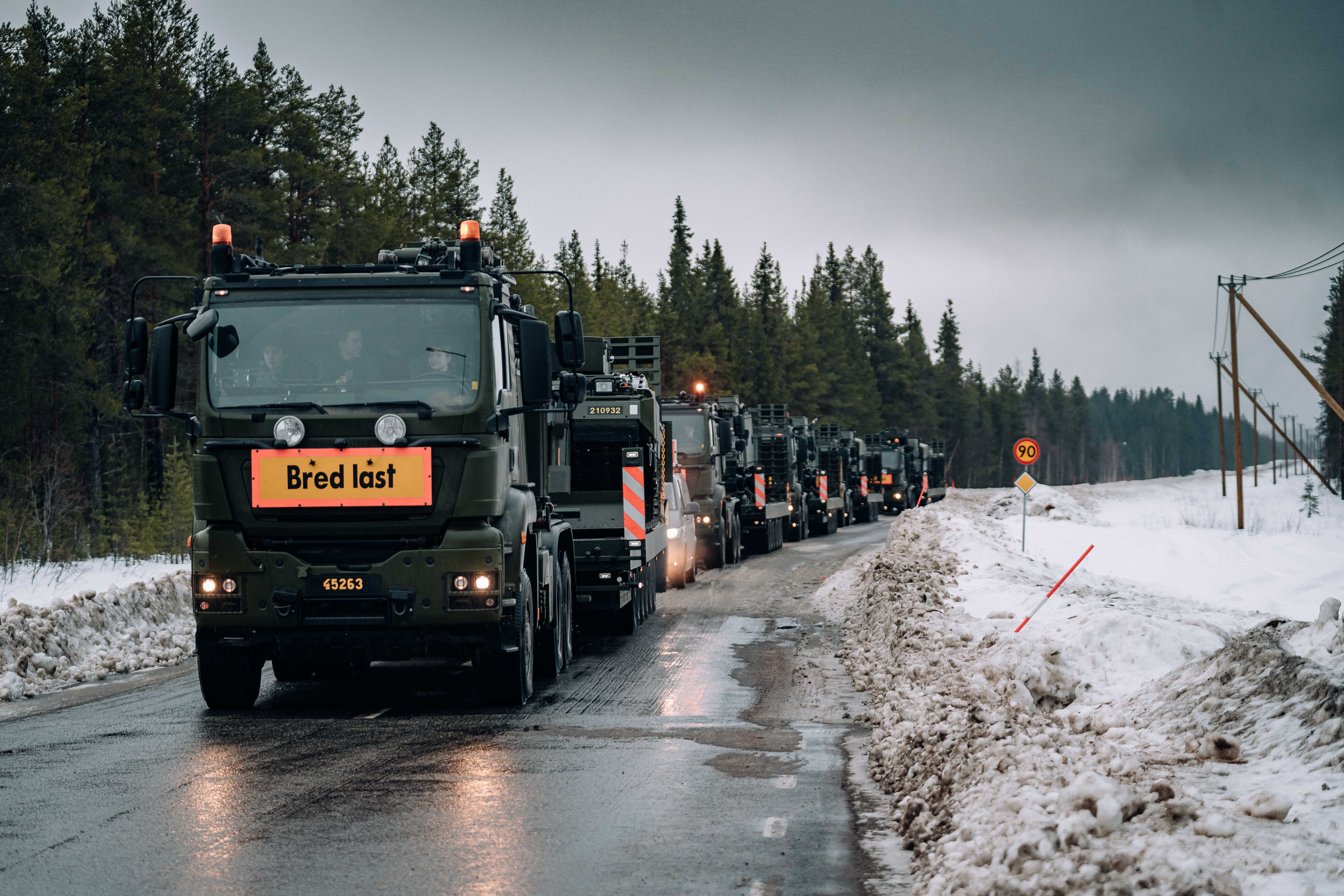 Militära transporter genom Norrbotten