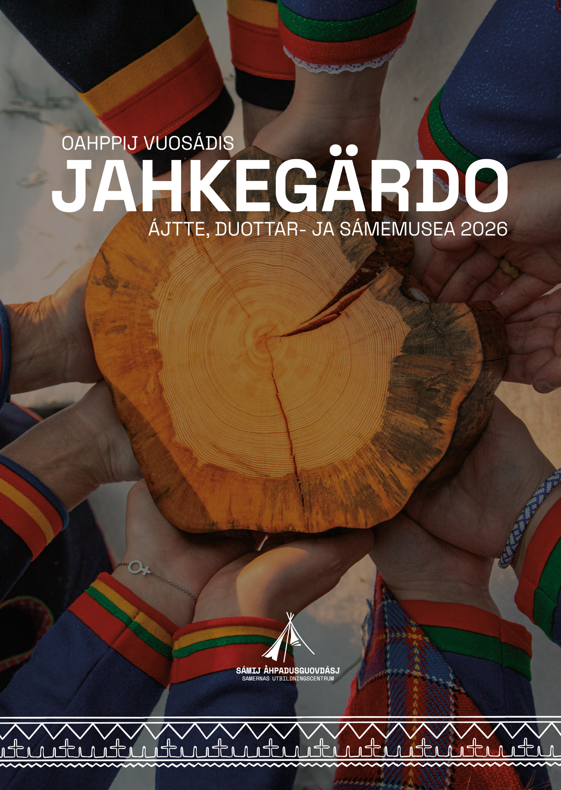Affisch för slöjdelevernas sommarutställning Jahkegärdo