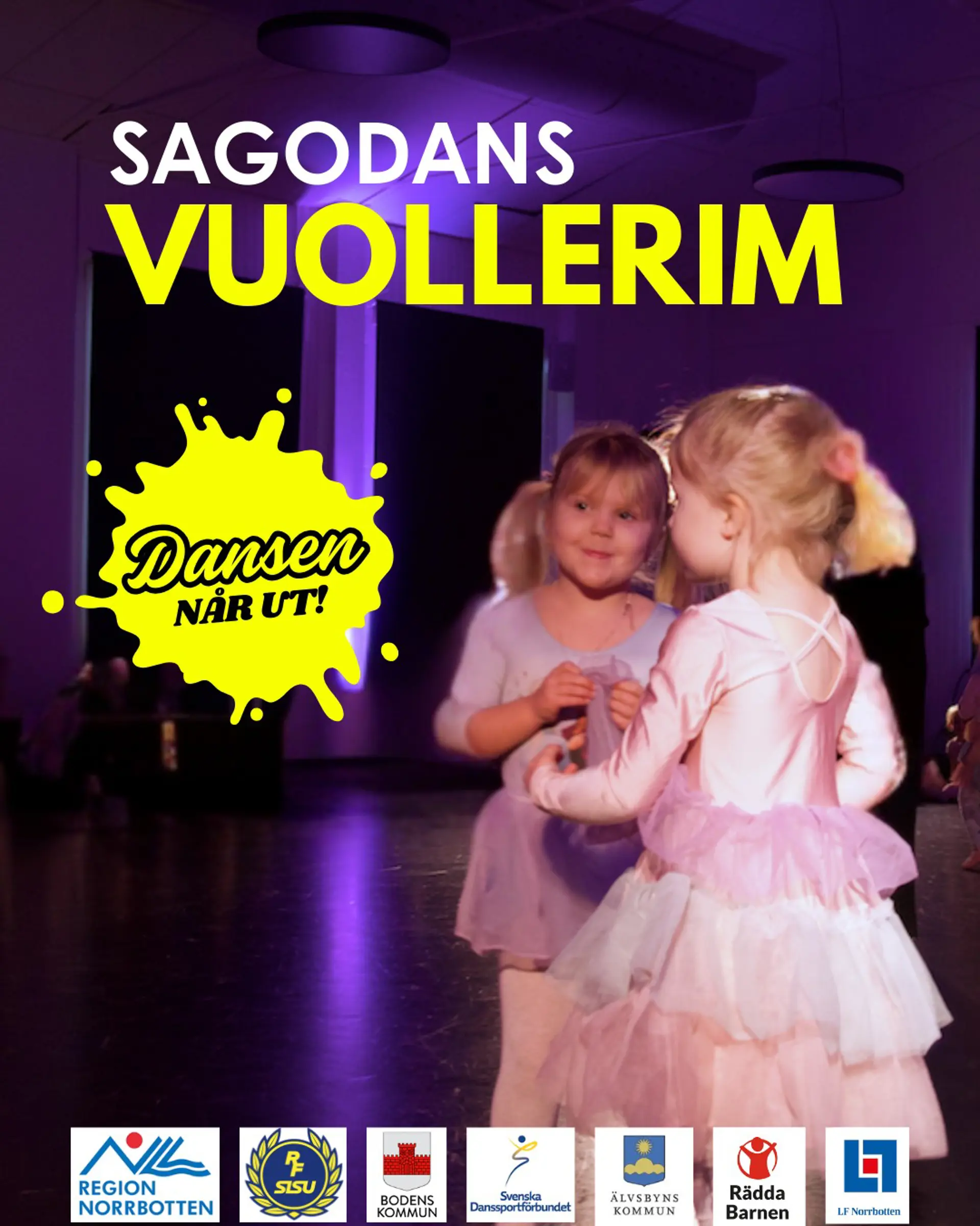 Affischbild för Sagodans i Vuollerim