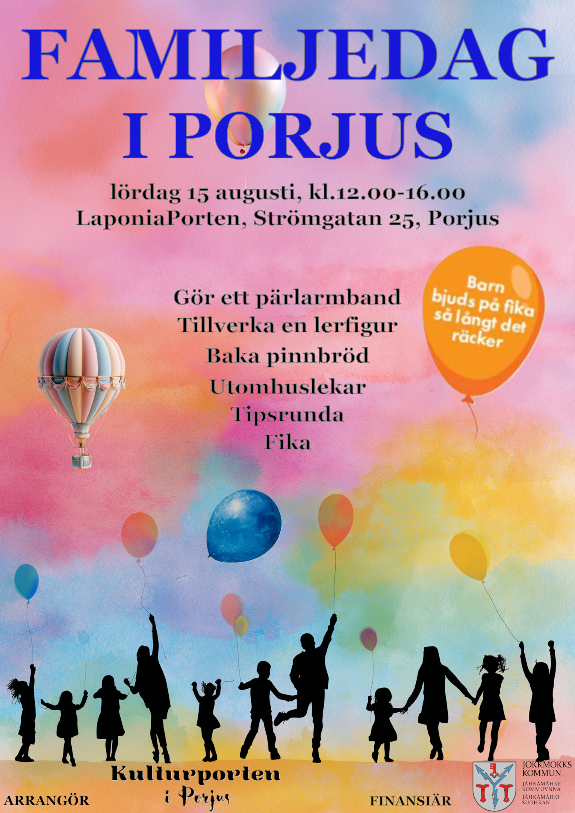Affisch för familjedagen i Porjus 2026