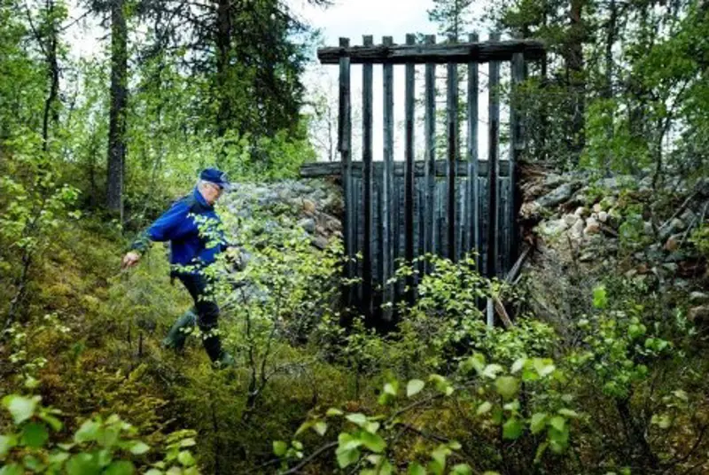 Dammen vid Auvakkojaure