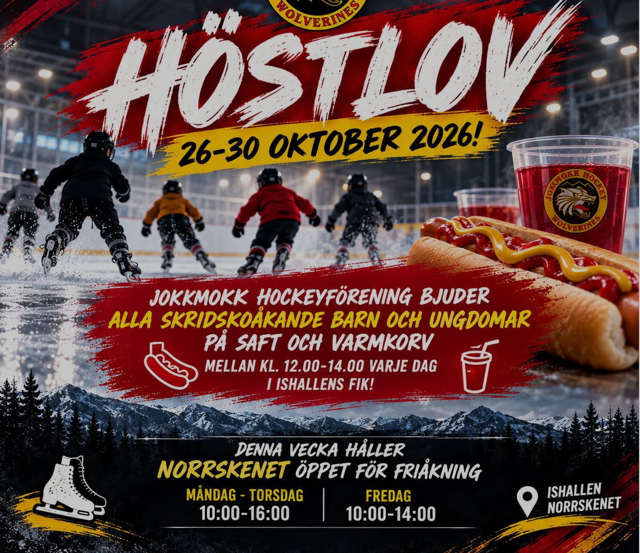 Skridskoåkning och varmkorv