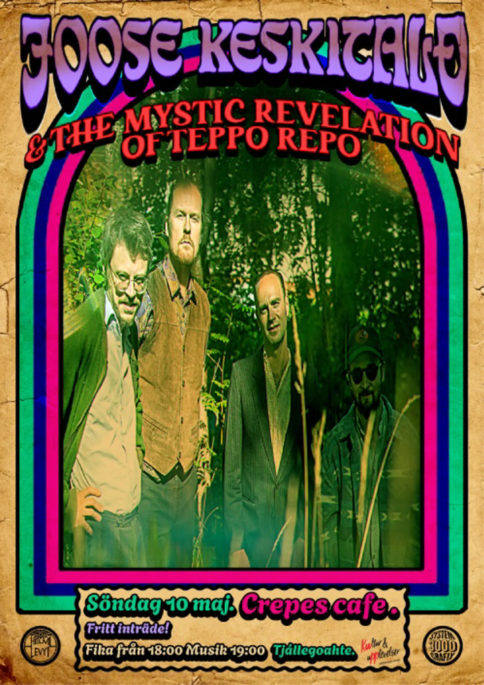 Poster Joose Keskitalo med band i Jokkmokk