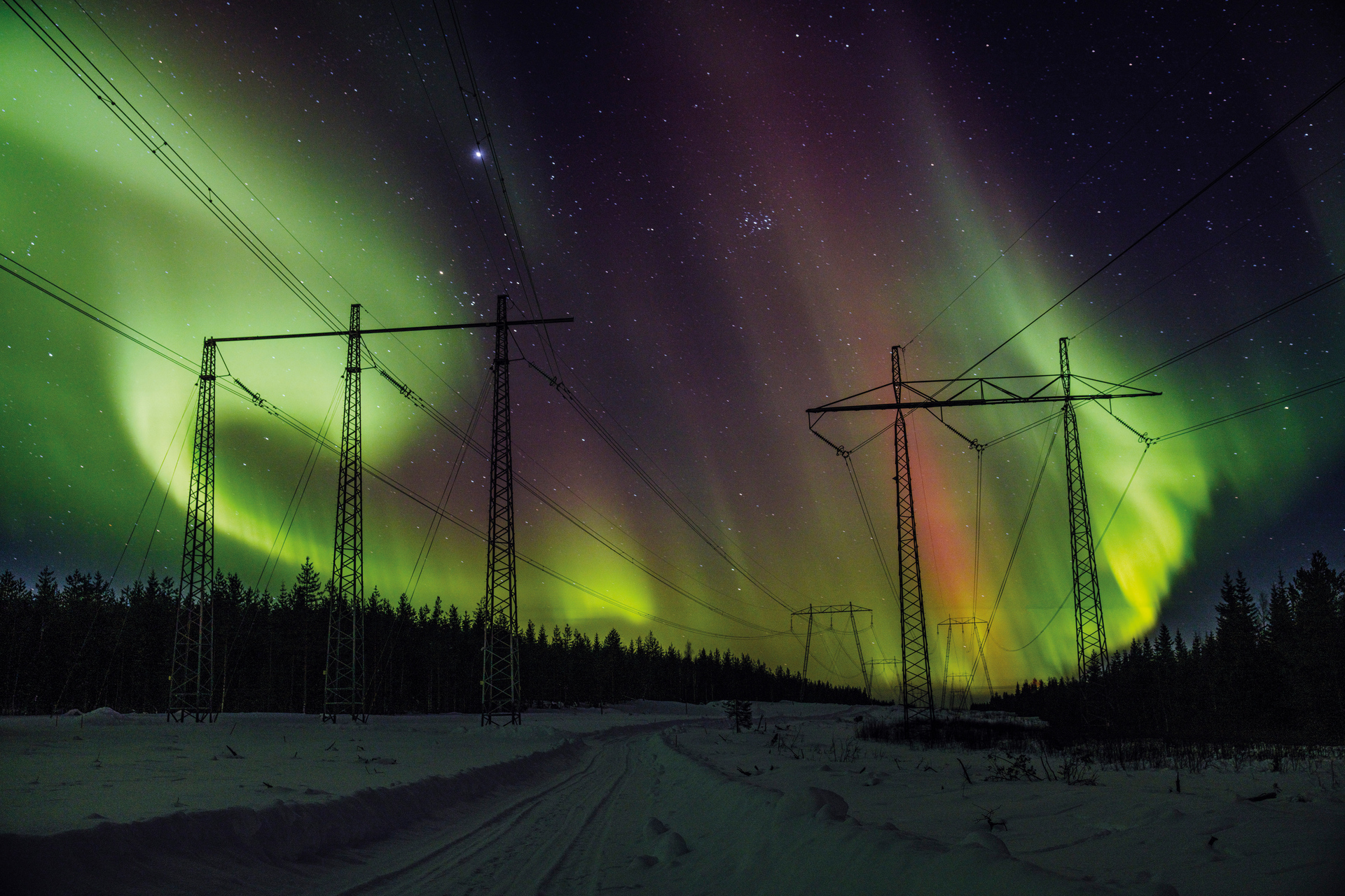 Officiellt firande av kraftledningen Aurora Line