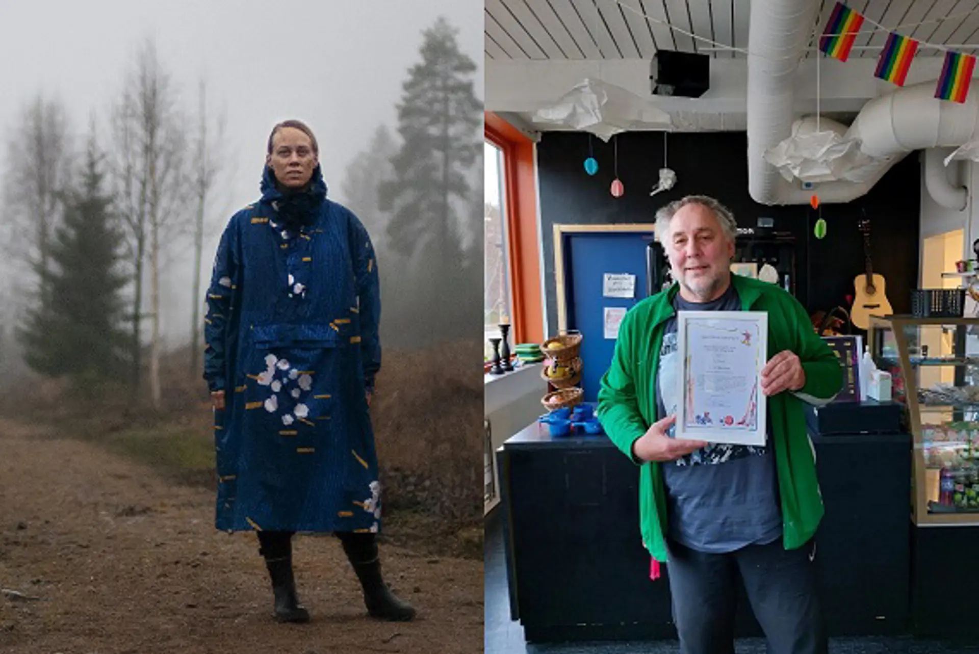 Bild på 2021 års stipendiater Carola Grahn och Lasse Mikkelsson