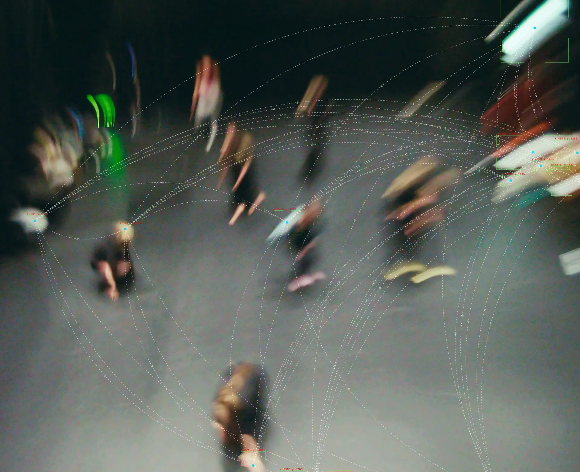 Bild av människor i rörelse