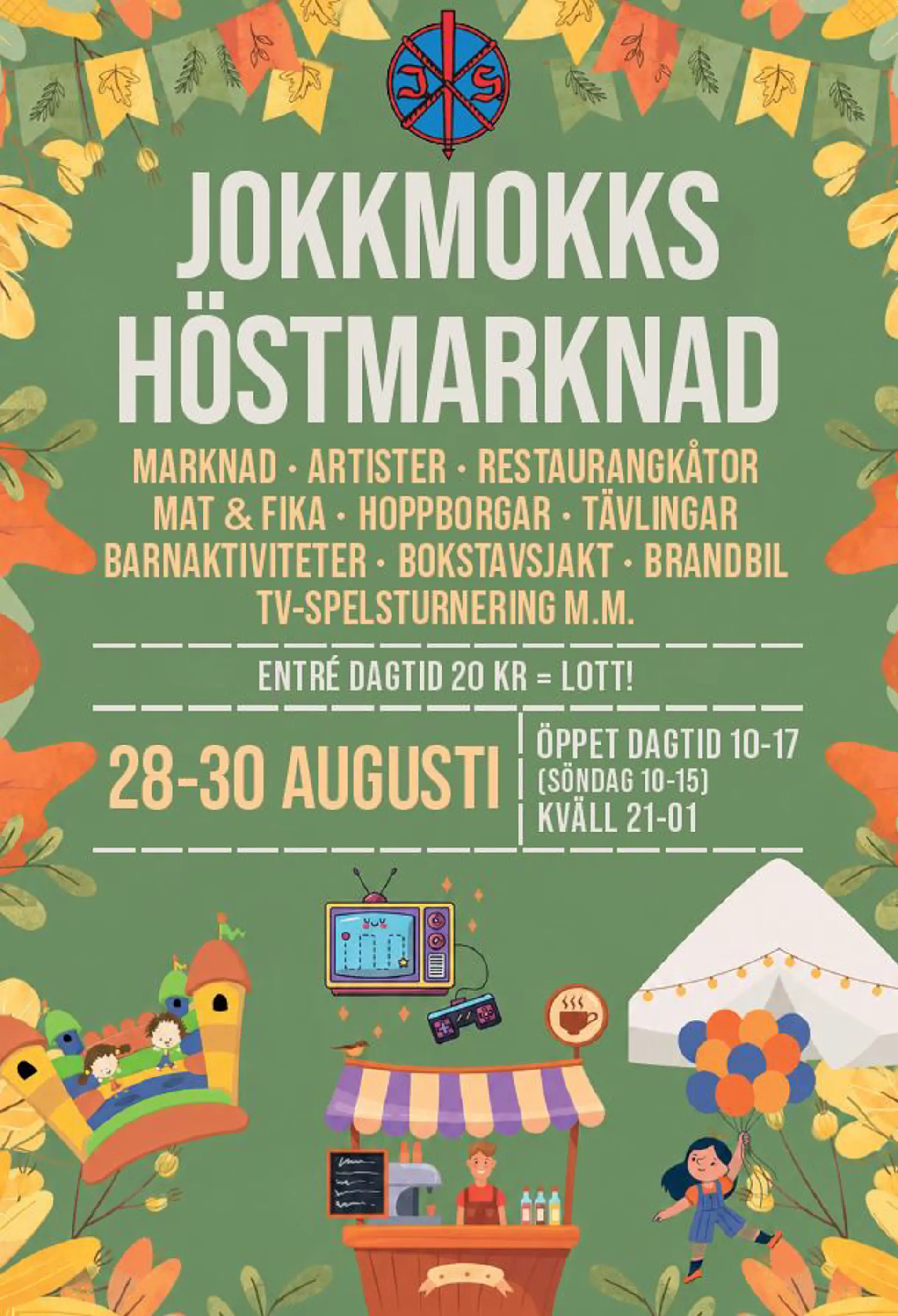 Annons för Jokkmokks höstmarknad 2026