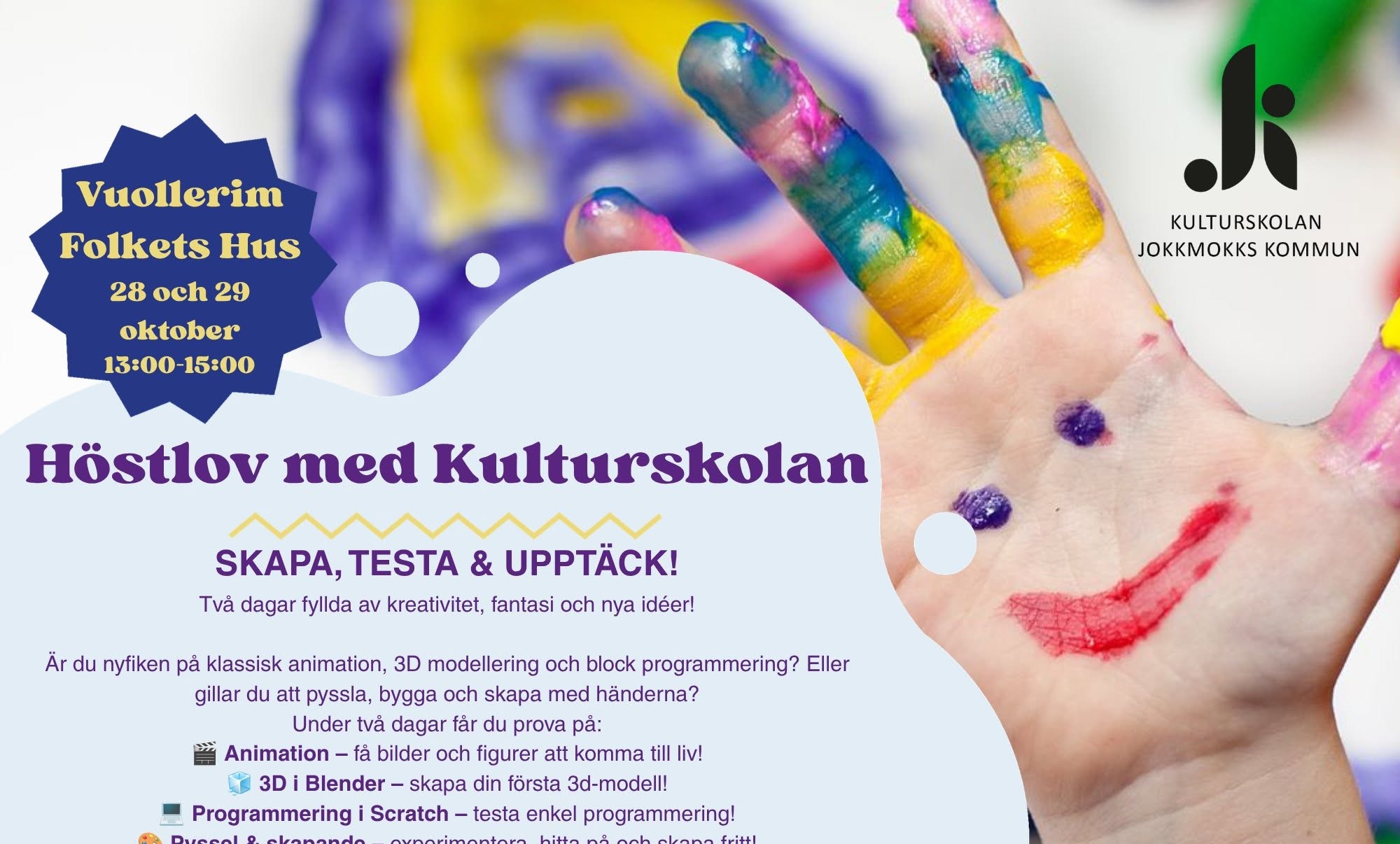 Höstlov med Kulturskolan i Vuollerim