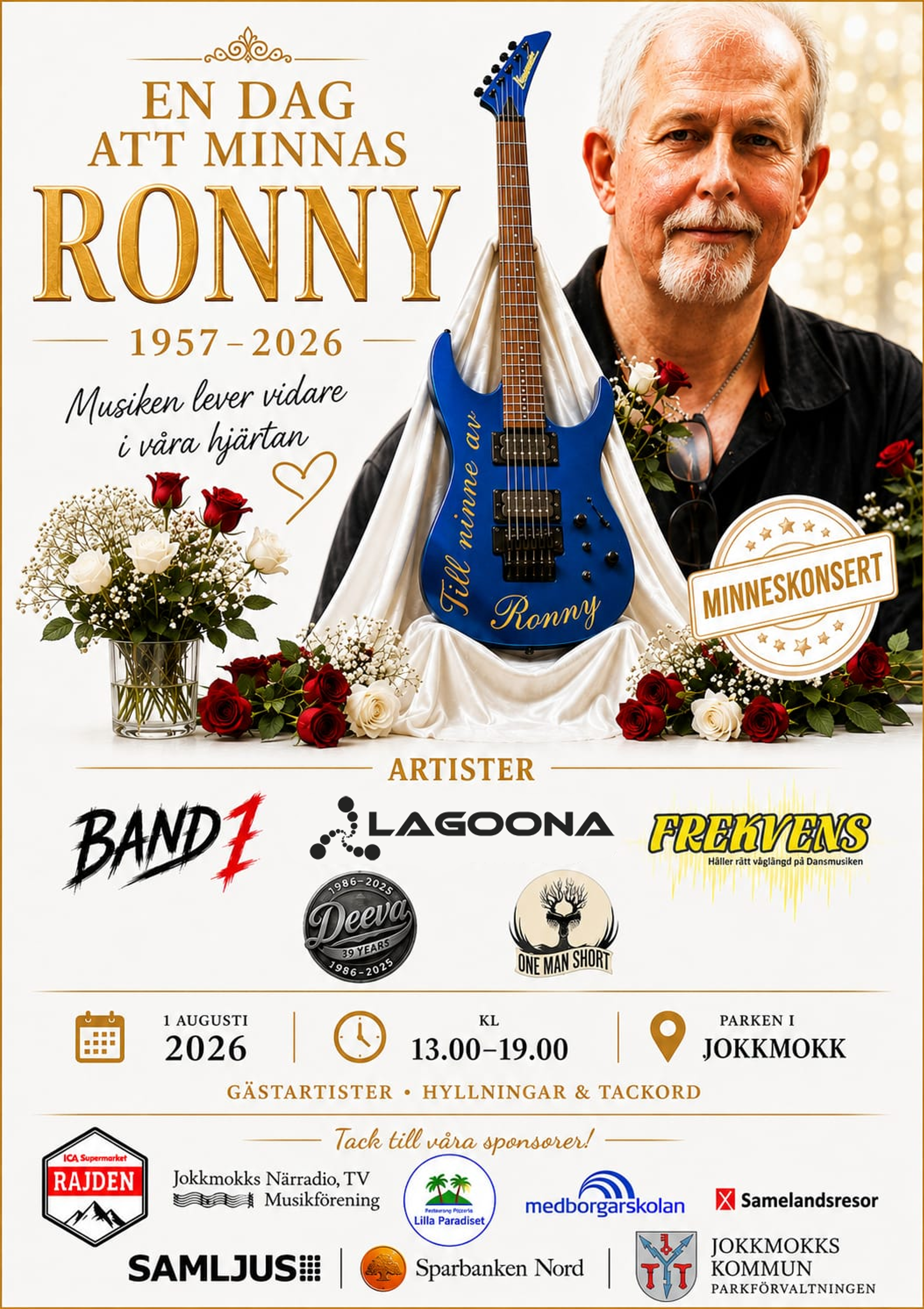 Musikfest till minne av Ronny D