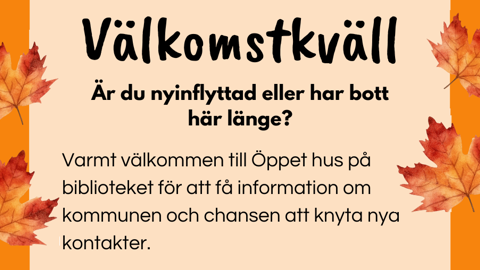 Välkomstkväll på Jokkmokks bibliotek