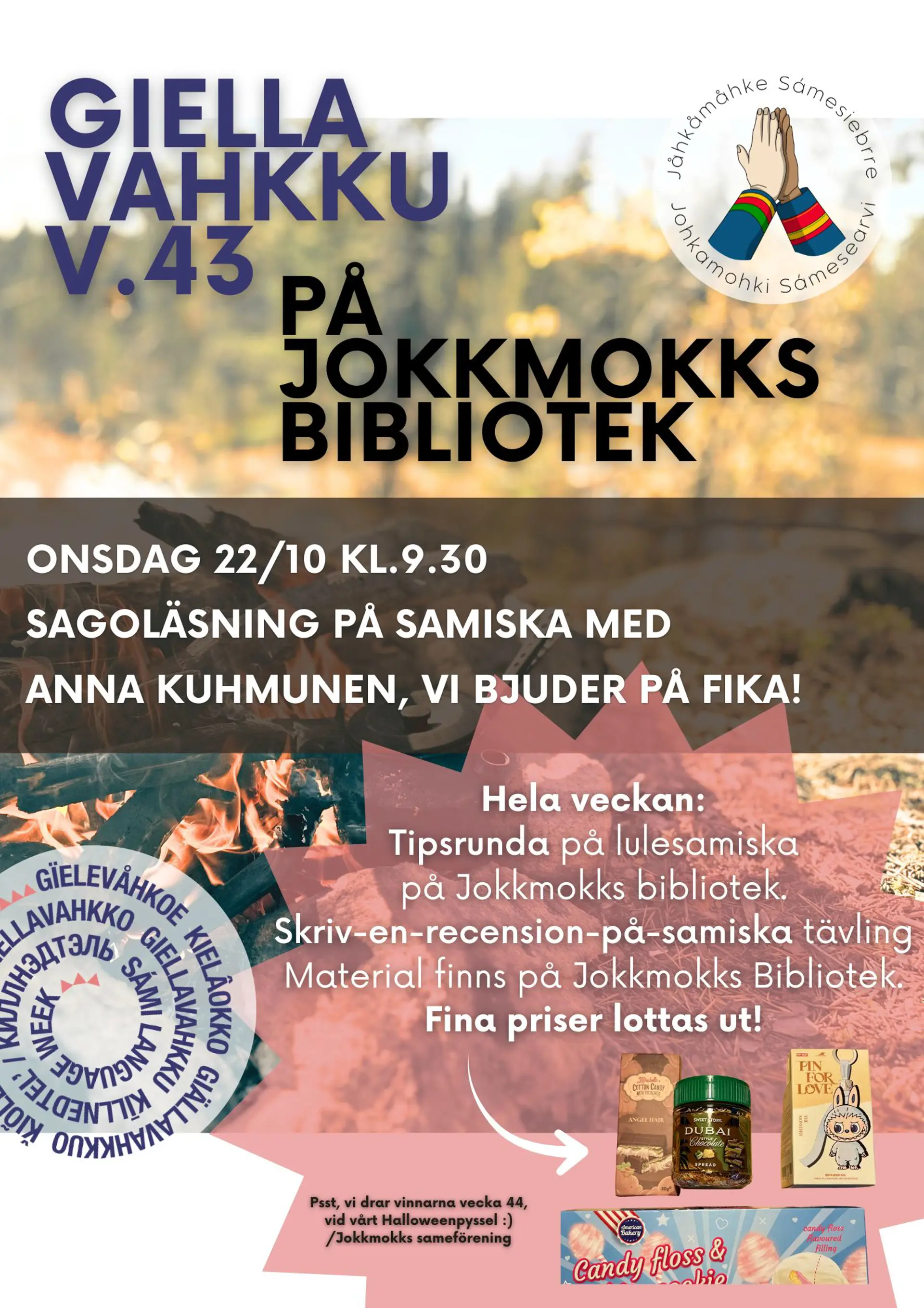 Inbjudan till Språkvecka i bibiioteket 2025
