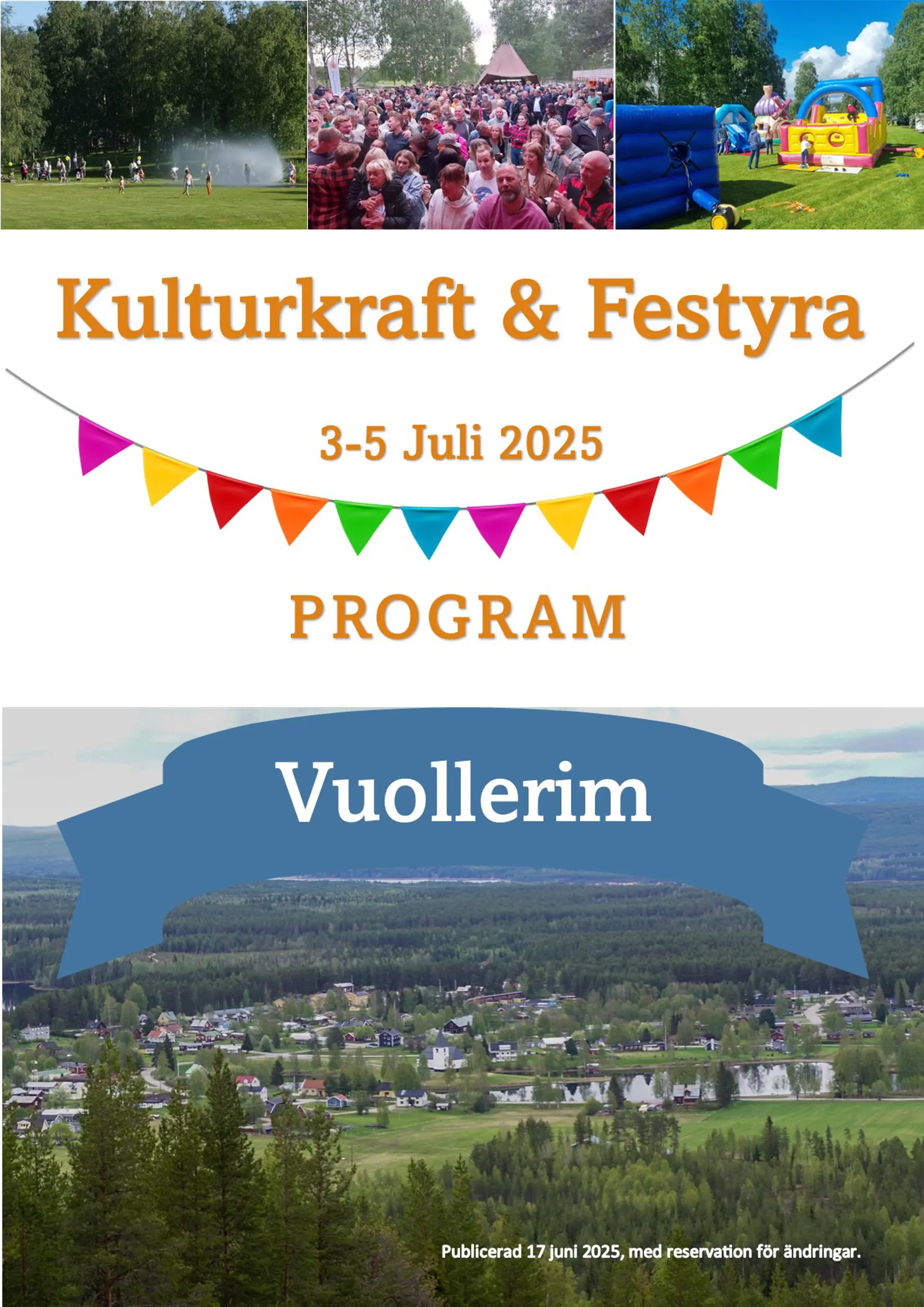 Programbladets första sida