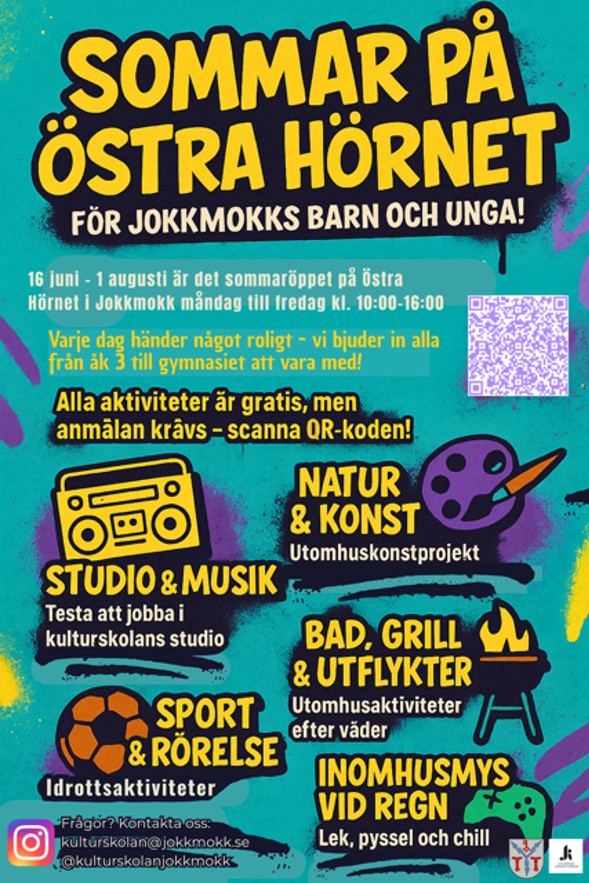 Sommar på Östra Hörnet - affisch