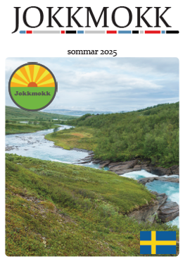 Framsidan av Jokkmokks Infocenters besöksguide, sommaren 2025 (svensk version)