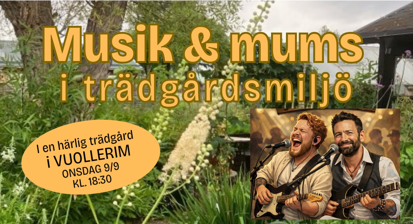 Musik & mums i trädgårdsmiljö