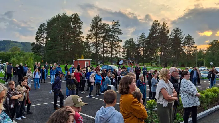 Festlig invigning av den nybyggda skolan i Vuollerim